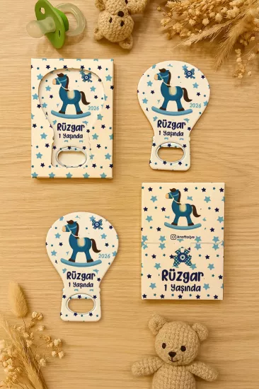 Kutulu Balon Açacak Magnet – Yeni Doğan, Baby Shower, Doğum Günü, Diş Buğdayı Hediyesi