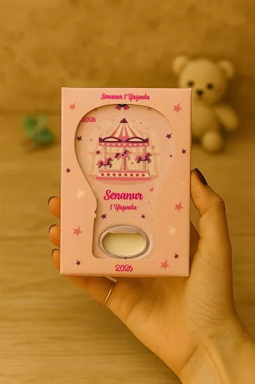 Kutulu Balon Açacak Magnet – Yeni Doğan, Baby Shower, Doğum Günü, Diş Buğdayı Hediyesi