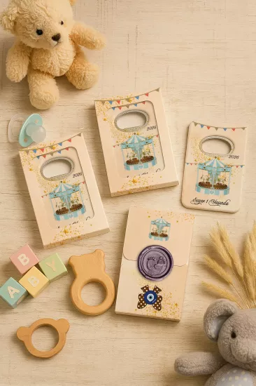 Mühürlü Açacak Magnet – Bebek Hediyesi