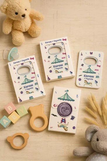 Mühürlü Açacak Magnet – Bebek Hediyesi