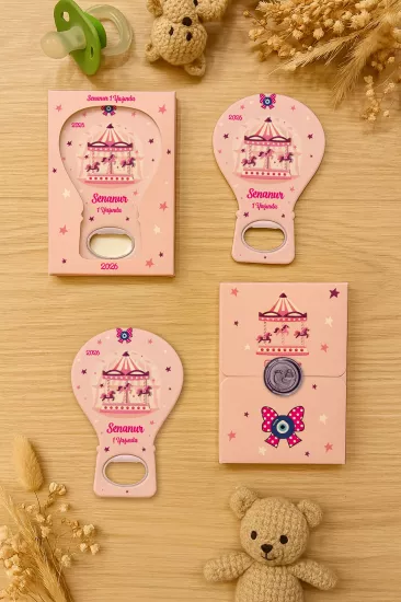 Mühürlü Kutulu Balon Açacak Magnet – Yeni Doğan, Doğum Günü, Baby Shower, Diş Buğdayı Hediyesi