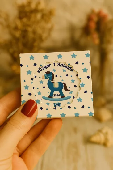Kişiye Özel Mühürlü Kutulu Kapak Açacak Magnet