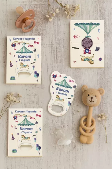 Mühürlü Ayak İzi Magnet | Bebek Hediyelikleri