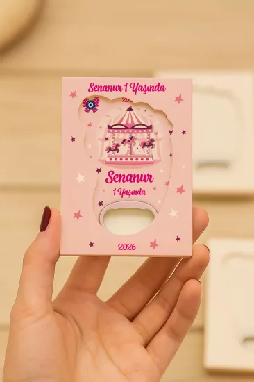 Mühürlü Ayak İzi Magnet | Bebek Hediyelikleri