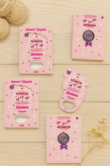 Mühürlü Ayak İzi Magnet | Bebek Hediyelikleri