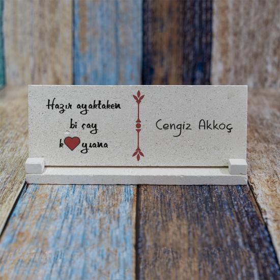 Hediye Doğal Taş İsimlik