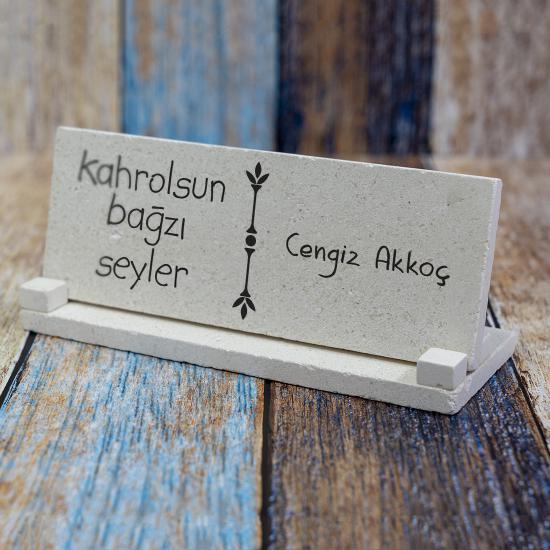 Hediye Doğal Taş İsimlik