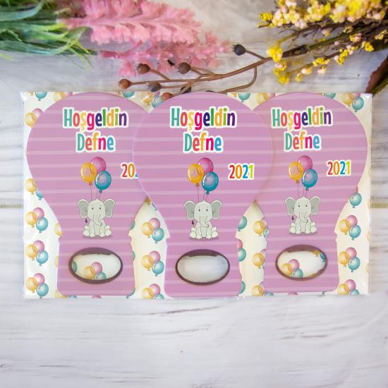 Doğum Günü Yenidoğan Bebek Balon Açacak Magnet