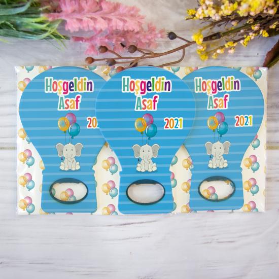 Doğum Günü Yenidoğan Bebek Balon Açacak Magnet