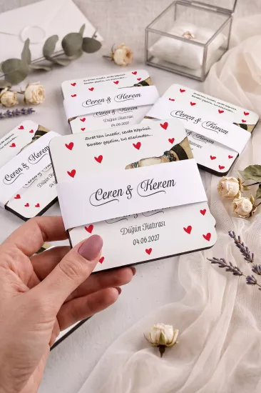 Ahşap Bardak Altlığı | Nikah ve Nişan Hediyesi