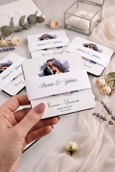 Ahşap Bardak Altlığı | Nikah ve Nişan Hediyesi