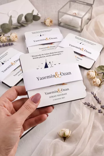 Ahşap Bardak Altlığı | Nikah ve Nişan Hediyesi