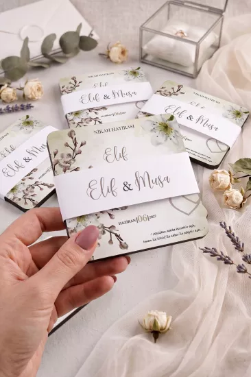 Ahşap Bardak Altlığı | Nikah ve Nişan Hediyesi