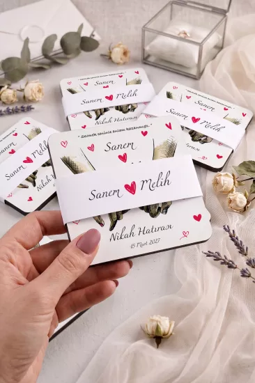 Ahşap Bardak Altlığı | Nikah ve Nişan Hediyesi