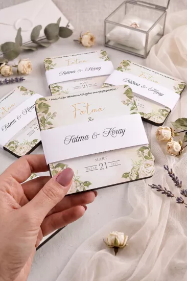 Ahşap Bardak Altlığı | Nikah ve Nişan Hediyesi