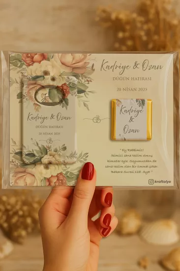Kişiye Özel Çikolatalı Açacak Magnet – Söz, Kına, Nişan, Nikah, Düğün Hediyeliği