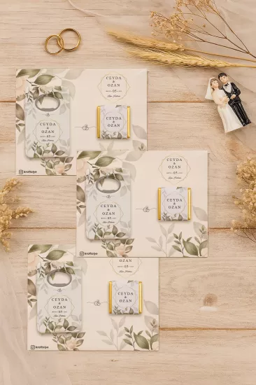 Kişiye Özel Çikolatalı Açacak Magnet – Söz, Kına, Nişan, Nikah, Düğün Hediyeliği
