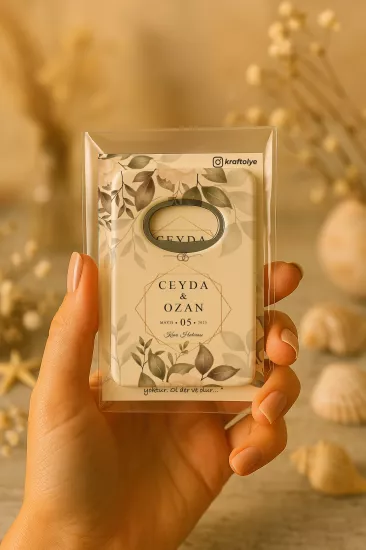 Nişan Nikah Düğün Hatırası Jelatin Kartlı Açacak Magnet – Kişiye Özel