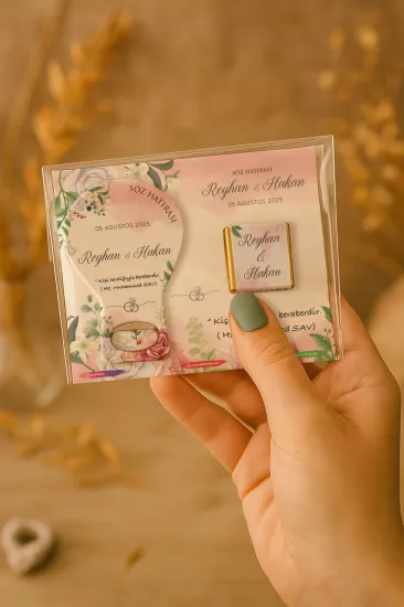 Çikolatalı Balon Açacak Magnet – Söz, Nişan, Kına, Nikah, Düğün Hediyesi