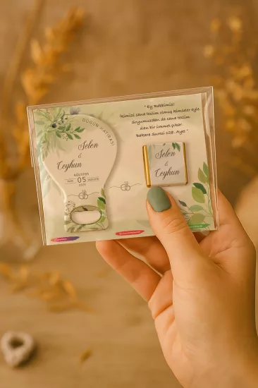 Çikolatalı Balon Açacak Magnet – Söz, Nişan, Kına, Nikah, Düğün Hediyesi