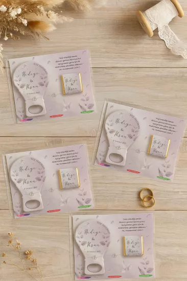 Çikolatalı Balon Açacak Magnet – Söz, Nişan, Kına, Nikah, Düğün Hediyesi