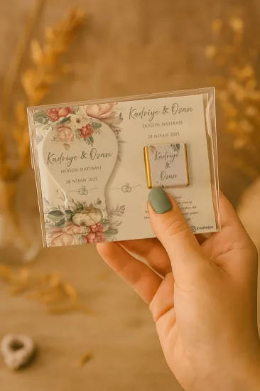 Çikolatalı Balon Açacak Magnet – Söz, Nişan, Kına, Nikah, Düğün Hediyesi