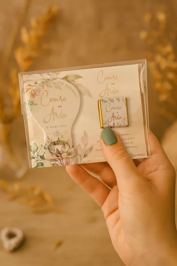 Çikolatalı Balon Açacak Magnet – Söz, Nişan, Kına, Nikah, Düğün Hediyesi