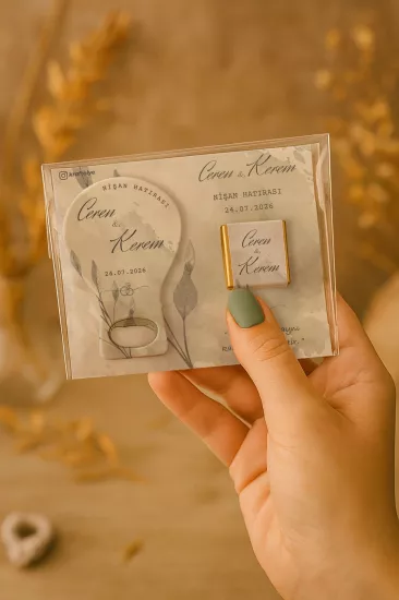 Çikolatalı Balon Açacak Magnet – Söz, Nişan, Kına, Nikah, Düğün Hediyesi