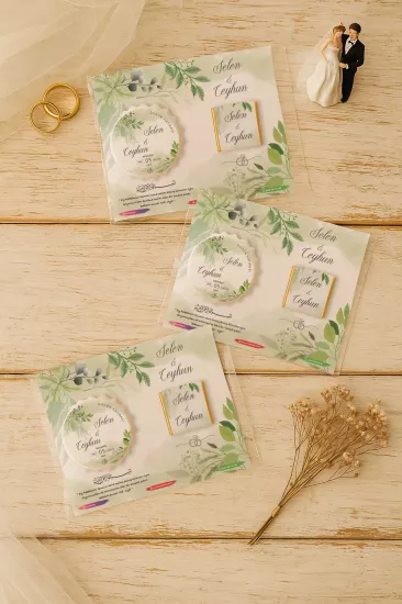 Kişiye Özel Çikolatalı Kalp Açacak Magnet | Söz, Nişan, Nikah, Düğün Hediyesi