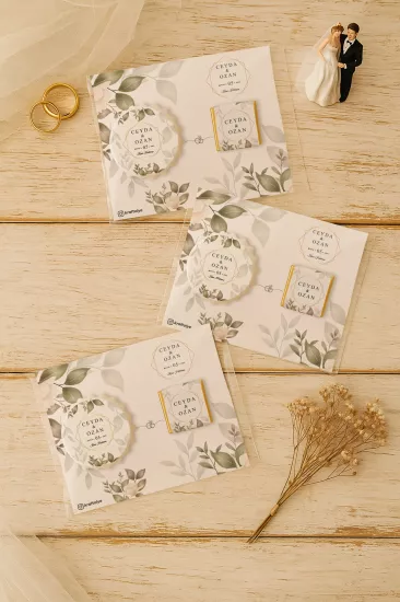 Kişiye Özel Çikolatalı Kalp Açacak Magnet | Söz, Nişan, Nikah, Düğün Hediyesi