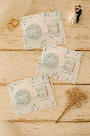 Kişiye Özel Çikolatalı Kalp Açacak Magnet | Söz, Nişan, Nikah, Düğün Hediyesi