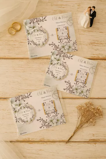 Kişiye Özel Çikolatalı Kalp Açacak Magnet | Söz, Nişan, Nikah, Düğün Hediyesi