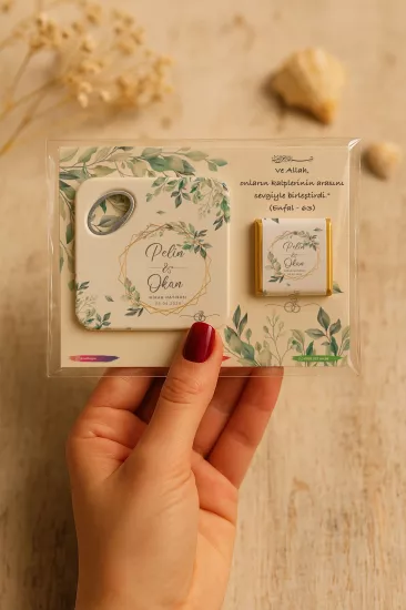 Kişiye Özel Çikolatalı Açacak Magnet – Baby Shower & Yeni Doğan Hediyesi
