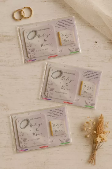 Kişiye Özel Çikolatalı Açacak Magnet – Baby Shower & Yeni Doğan Hediyesi