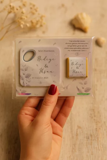 Kişiye Özel Çikolatalı Açacak Magnet – Baby Shower & Yeni Doğan Hediyesi