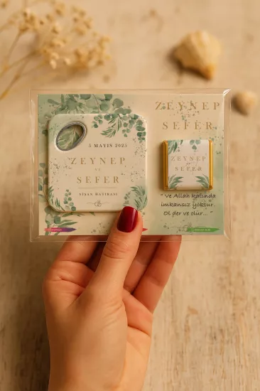 Kişiye Özel Çikolatalı Açacak Magnet – Baby Shower & Yeni Doğan Hediyesi