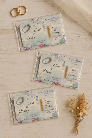 Kişiye Özel Çikolatalı Açacak Magnet – Baby Shower & Yeni Doğan Hediyesi