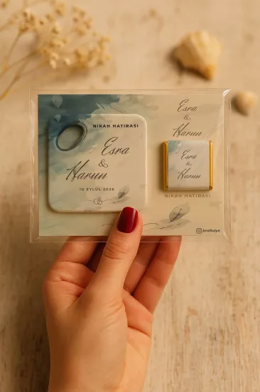Kişiye Özel Çikolatalı Açacak Magnet – Baby Shower & Yeni Doğan Hediyesi