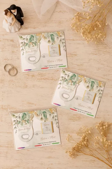 Söz Nişan Kına Nikah Düğün Hatırası Çikolatalı Lale Açacak Magnet