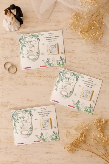 Söz Nişan Kına Nikah Düğün Hatırası Çikolatalı Lale Açacak Magnet