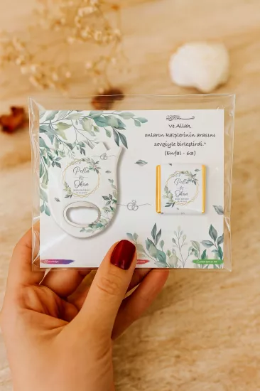 Söz Nişan Kına Nikah Düğün Hatırası Çikolatalı Lale Açacak Magnet