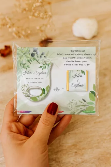 Söz Nişan Kına Nikah Düğün Hatırası Çikolatalı Lale Açacak Magnet