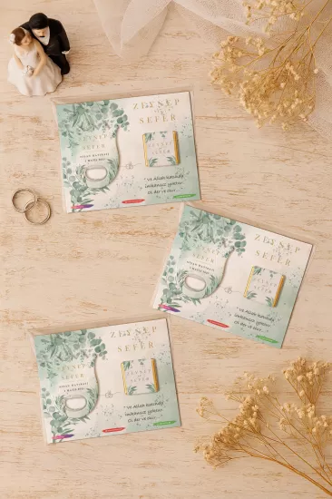 Söz Nişan Kına Nikah Düğün Hatırası Çikolatalı Lale Açacak Magnet