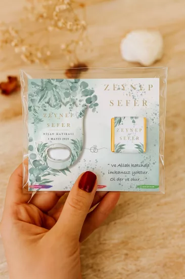 Söz Nişan Kına Nikah Düğün Hatırası Çikolatalı Lale Açacak Magnet