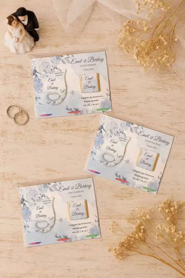 Söz Nişan Kına Nikah Düğün Hatırası Çikolatalı Lale Açacak Magnet