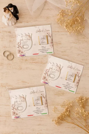 Söz Nişan Kına Nikah Düğün Hatırası Çikolatalı Lale Açacak Magnet