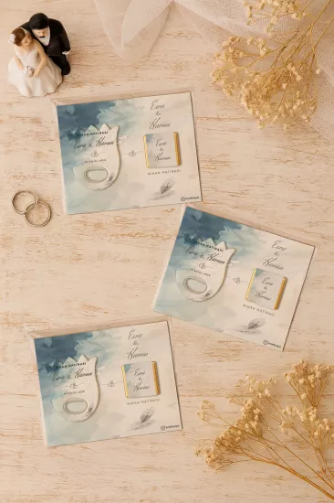 Söz Nişan Kına Nikah Düğün Hatırası Çikolatalı Lale Açacak Magnet