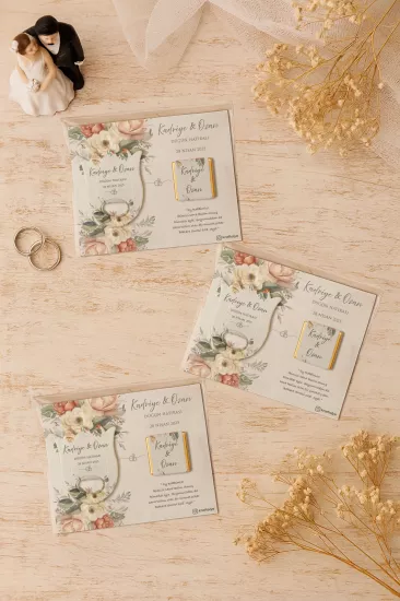 Söz Nişan Kına Nikah Düğün Hatırası Çikolatalı Lale Açacak Magnet