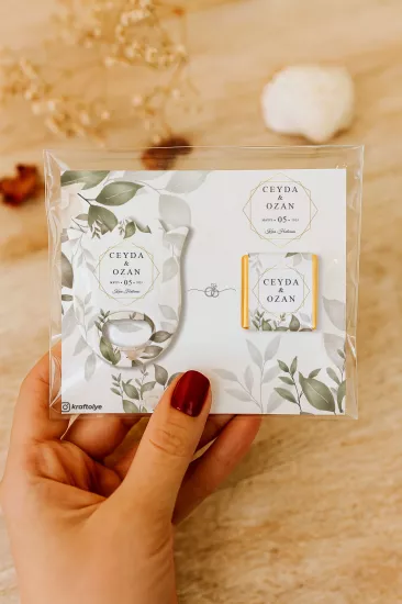 Söz Nişan Kına Nikah Düğün Hatırası Çikolatalı Lale Açacak Magnet