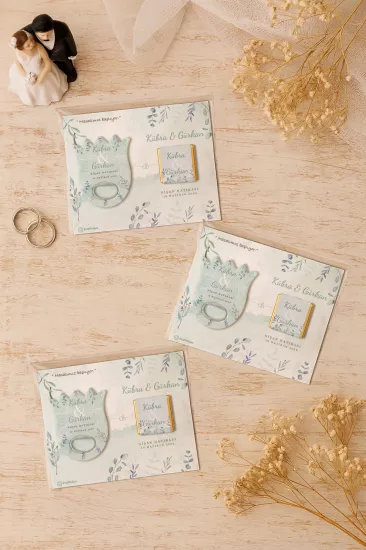 Söz Nişan Kına Nikah Düğün Hatırası Çikolatalı Lale Açacak Magnet